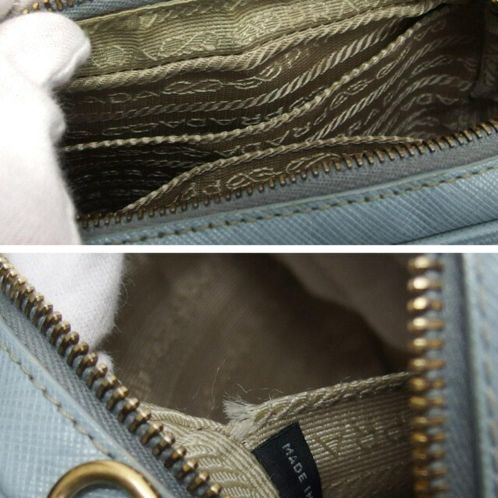 PRADA Blue Saffiano Shoulder Bag - Picture 11 of 11